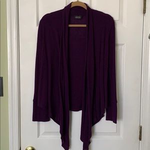 Drape front cardigan